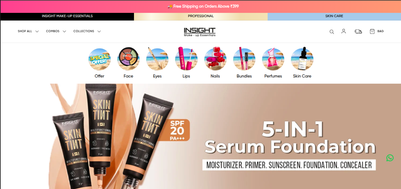 Insight Cosmetics online store